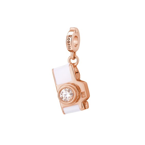 Charm Rosato Donna Storie in Argento Cubic Zirconia RZ048 - RZ048
